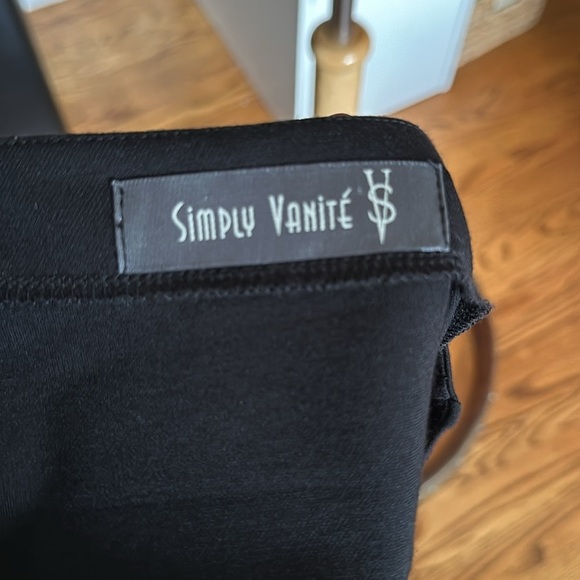 SIMPLY VANITE Lagenlook MIDI Dress Neutral Relaxed Fit Artistic Artsy Layer Look - Picture 10 of 16